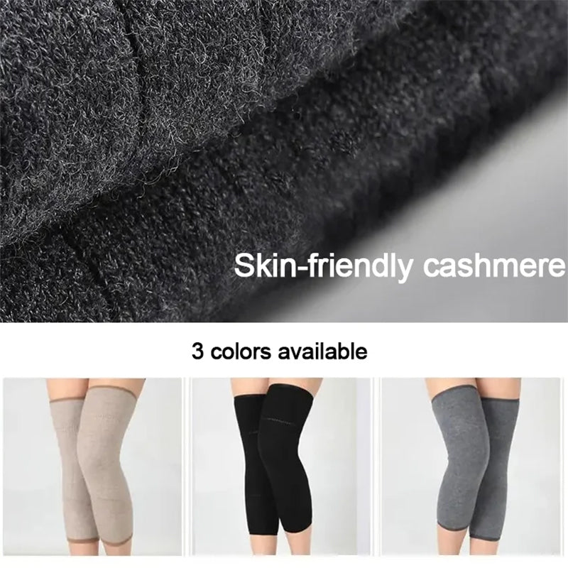 Rodilleras térmicas unisex de cachemira para soporte articular