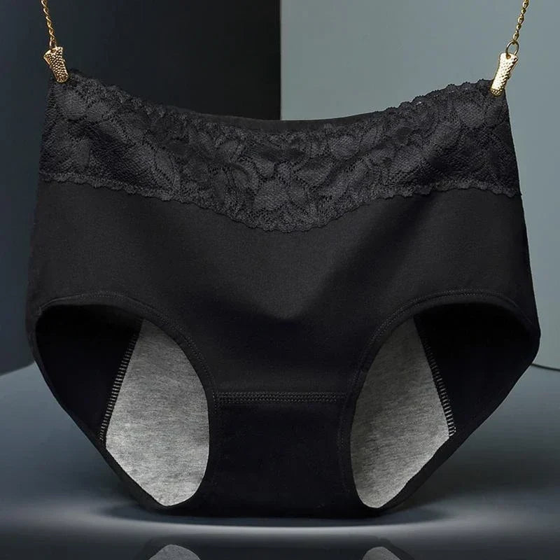 Ropa interior de algodón sin costuras y a prueba de fugas para mujer