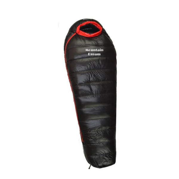 Saco de dormir de invierno – Aislamiento de plumas, nailon ripstop 400T, clasificación térmica de 20 °C