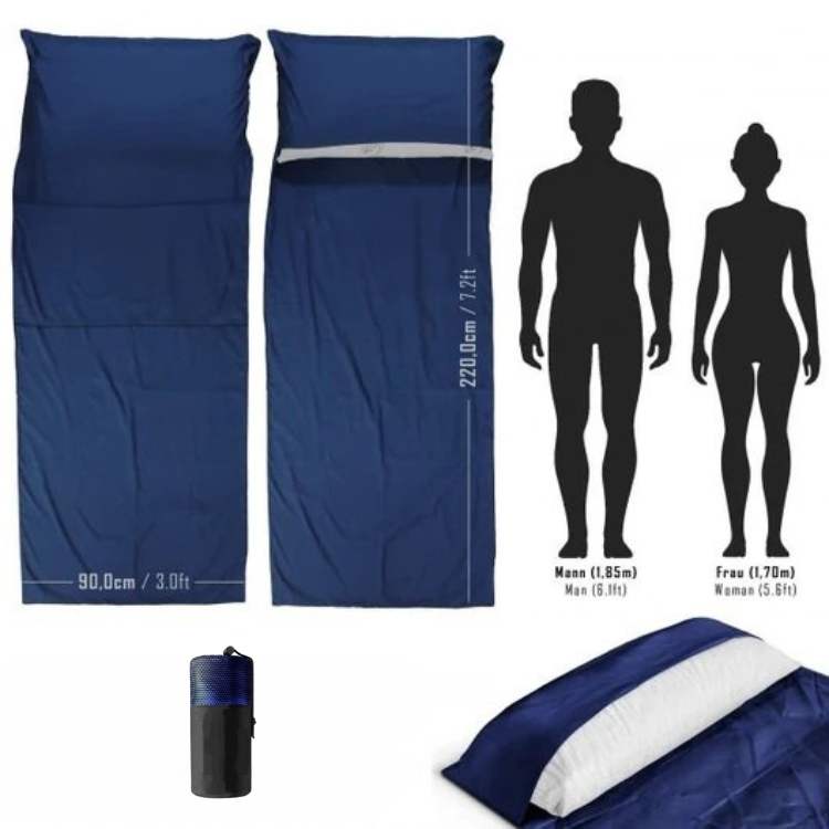 Saco de dormir ligero para acampada de 3 estaciones