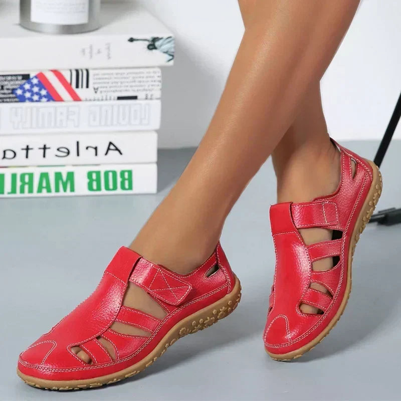 Sandalias cangrejeras transpirables para mujer con aberturas