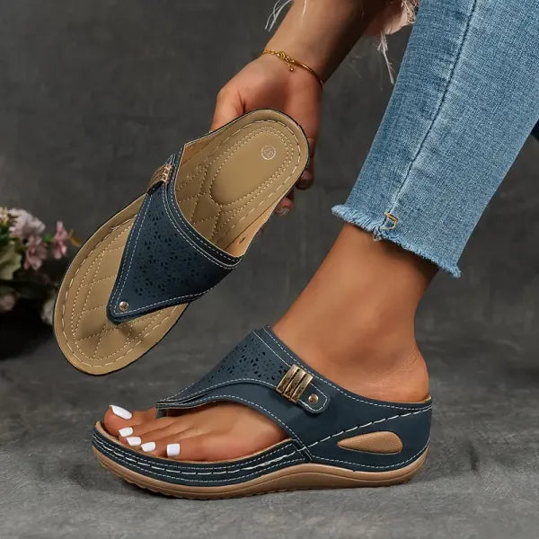 Sandalias de cuña cómodas para mujer