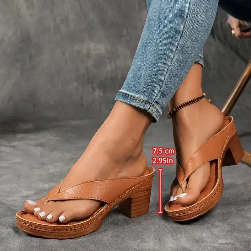 Sandalias de tacón para mujer