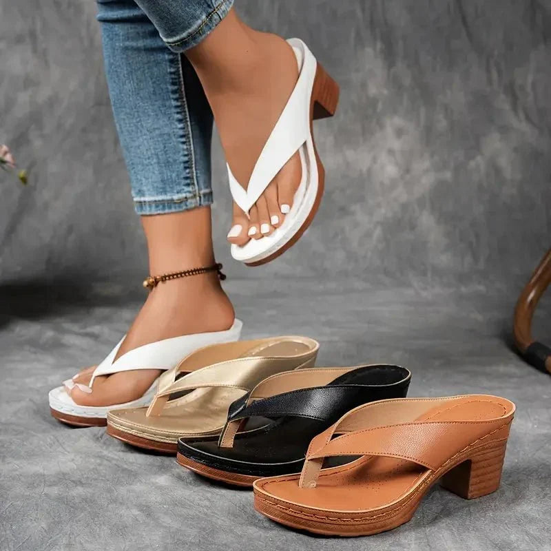 Sandalias de tacón para mujer