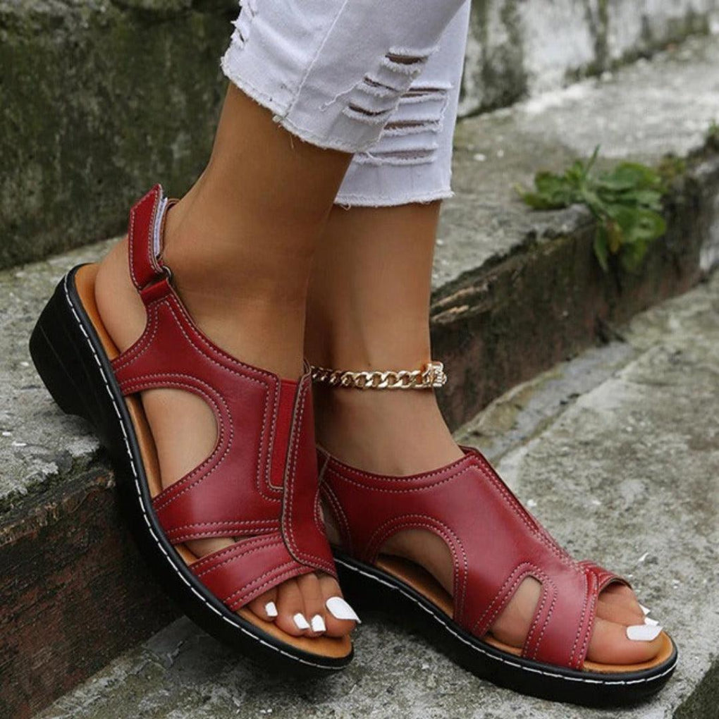 Sandalias ortopédicas cómodas con puntera abierta