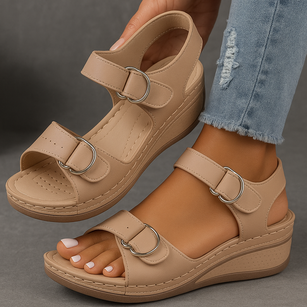 Sandalias ortopédicas con plataforma para mujer
