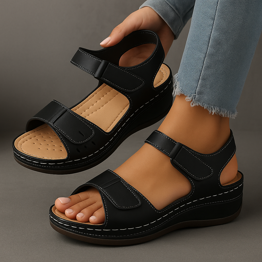 Sandalias ortopédicas con plataforma para mujer
