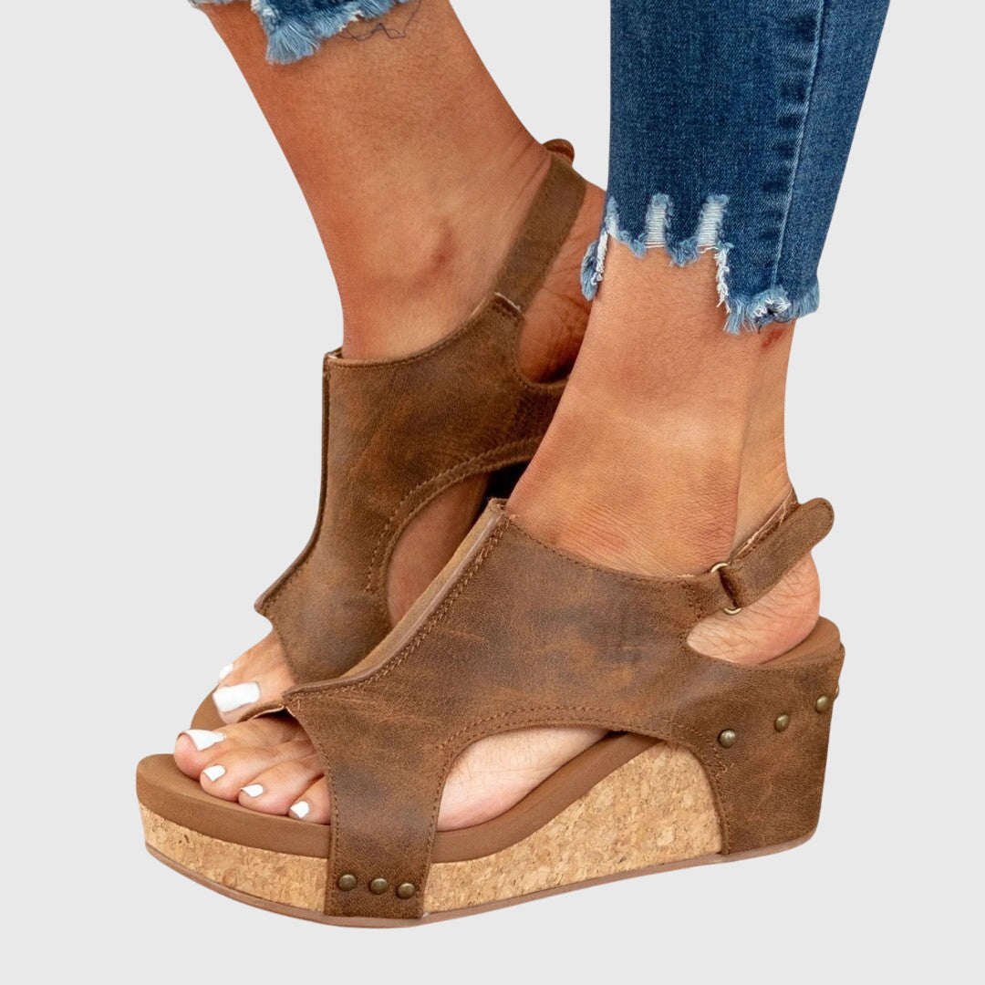 Sandalias ortopédicas con puntera abierta para mujer