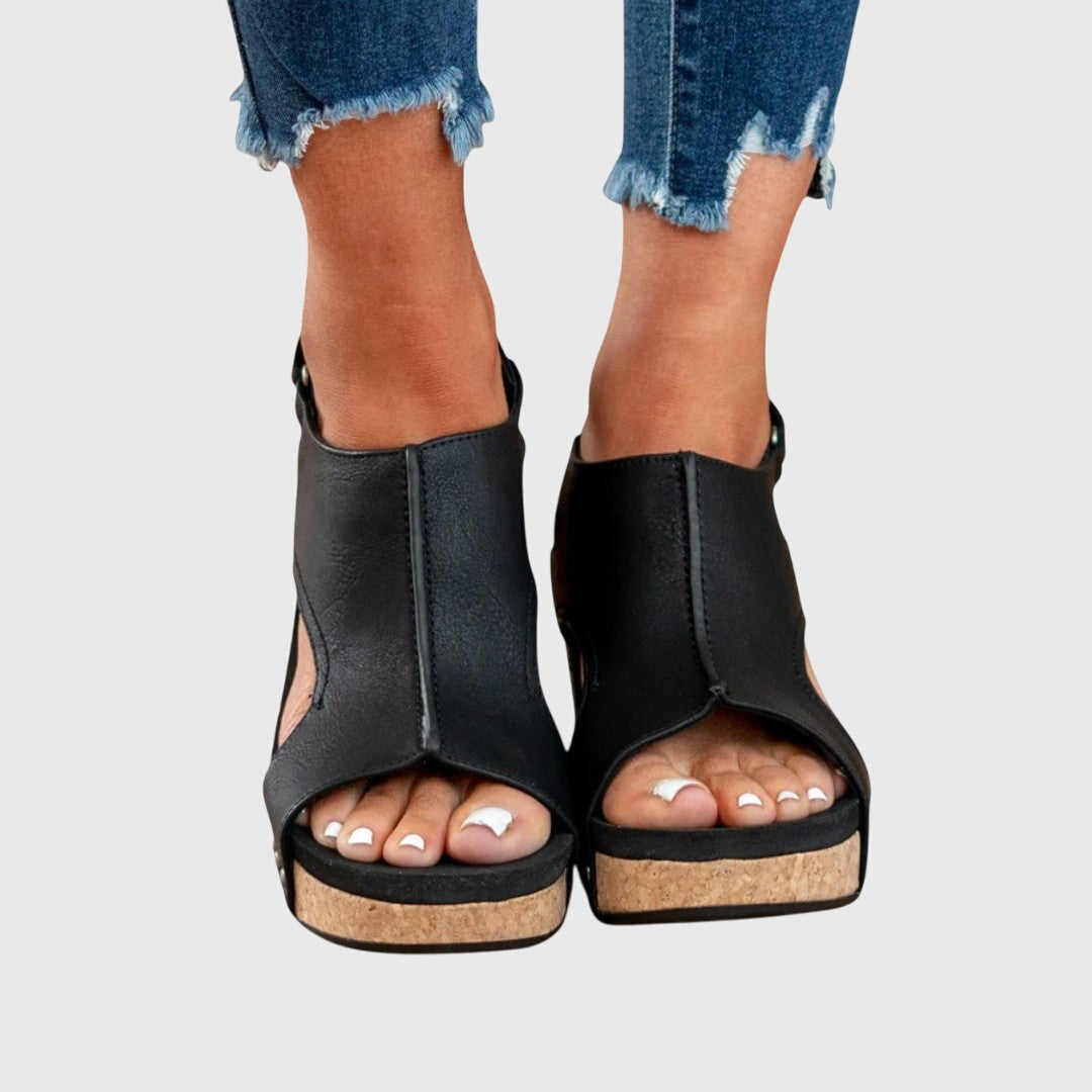 Sandalias ortopédicas con puntera abierta para mujer