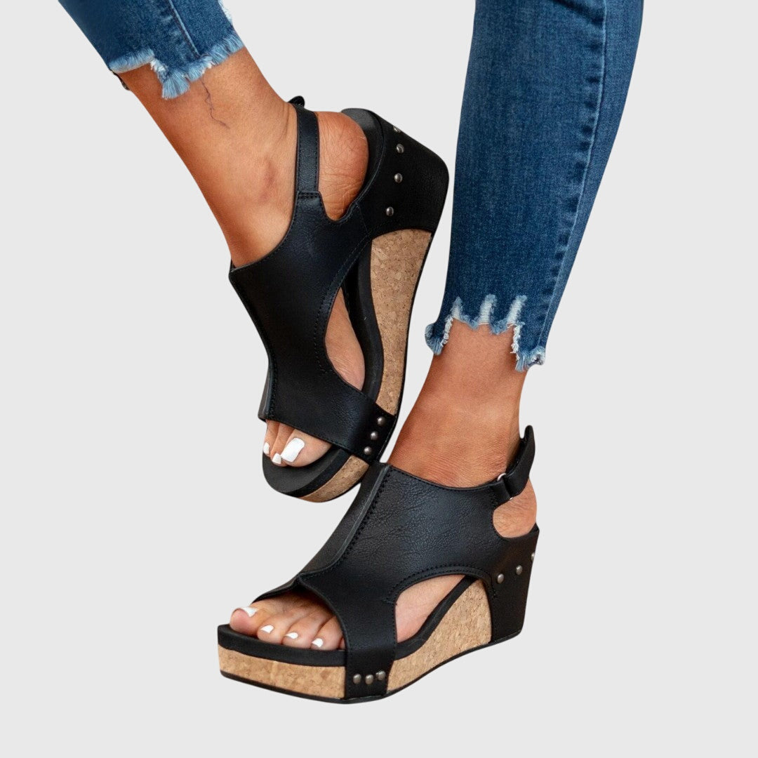 Sandalias ortopédicas con puntera abierta para mujer