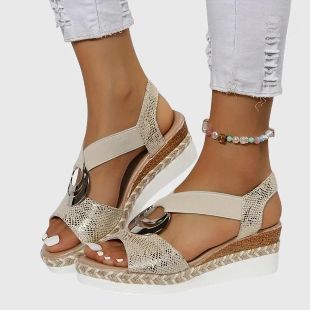 Sandalias ortopédicas con puntera abierta para mujer