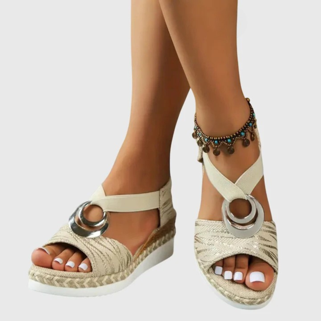 Sandalias ortopédicas con puntera abierta para mujer