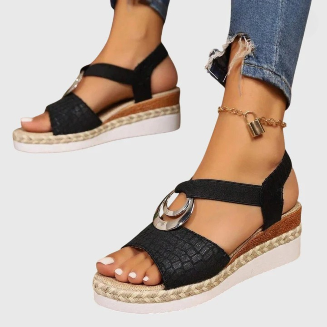 Sandalias ortopédicas con puntera abierta para mujer