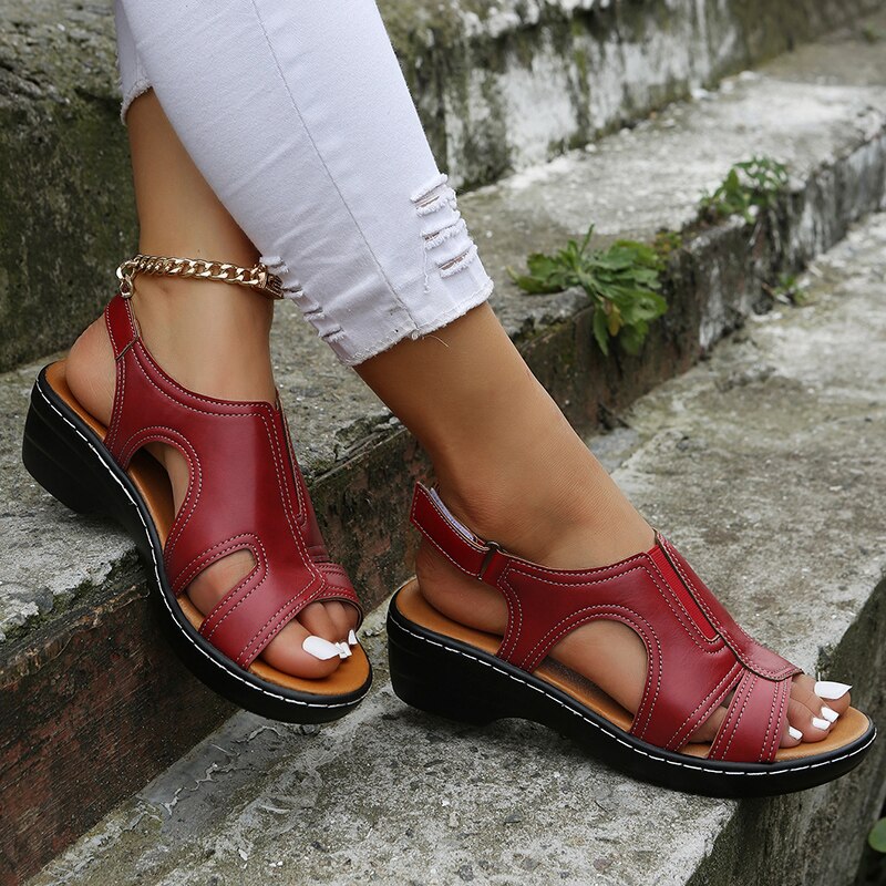Sandalias ortopédicas de cuña