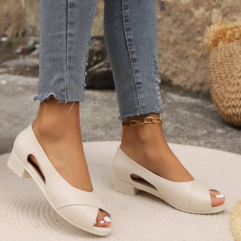 Sandalias ortopédicas elegantes con tacón