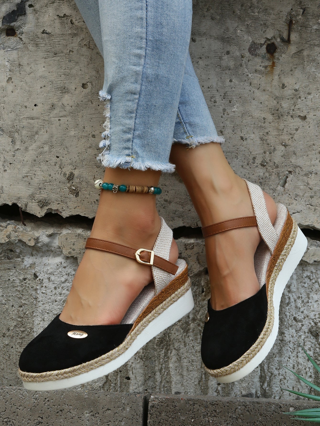 Sandalias ortopédicas estilo alpargata elegantes