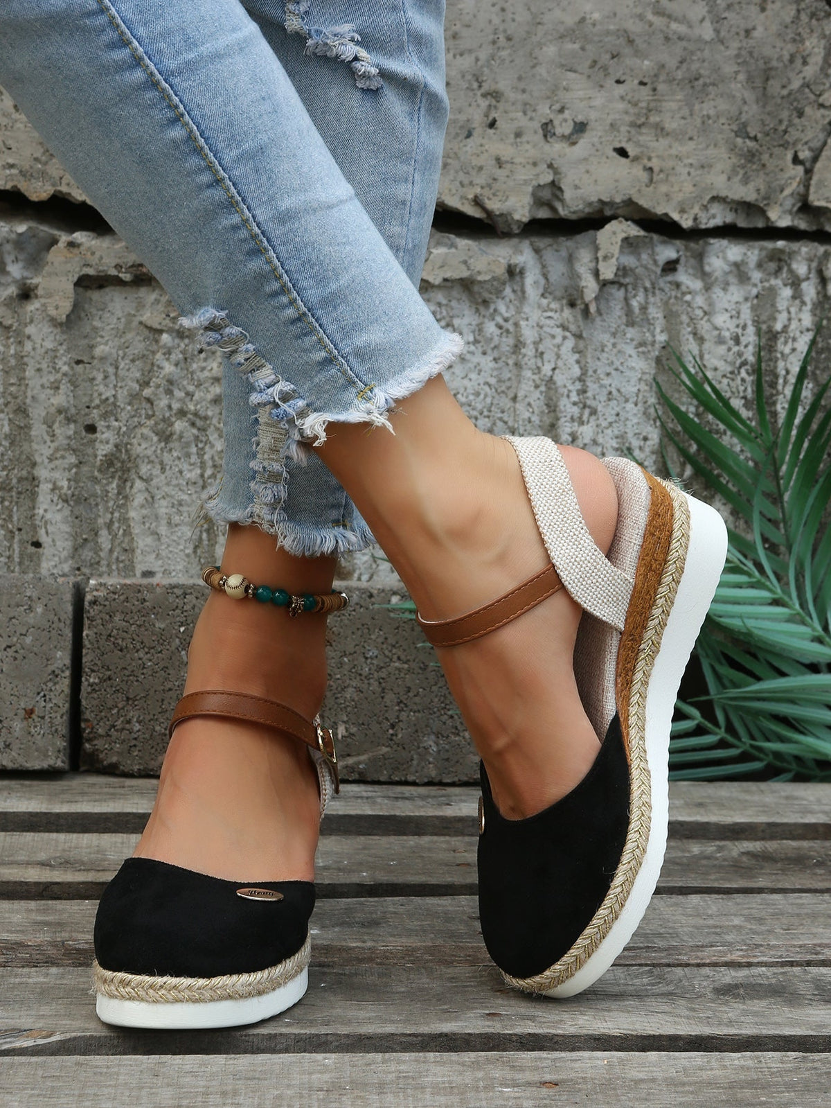 Sandalias ortopédicas estilo alpargata elegantes