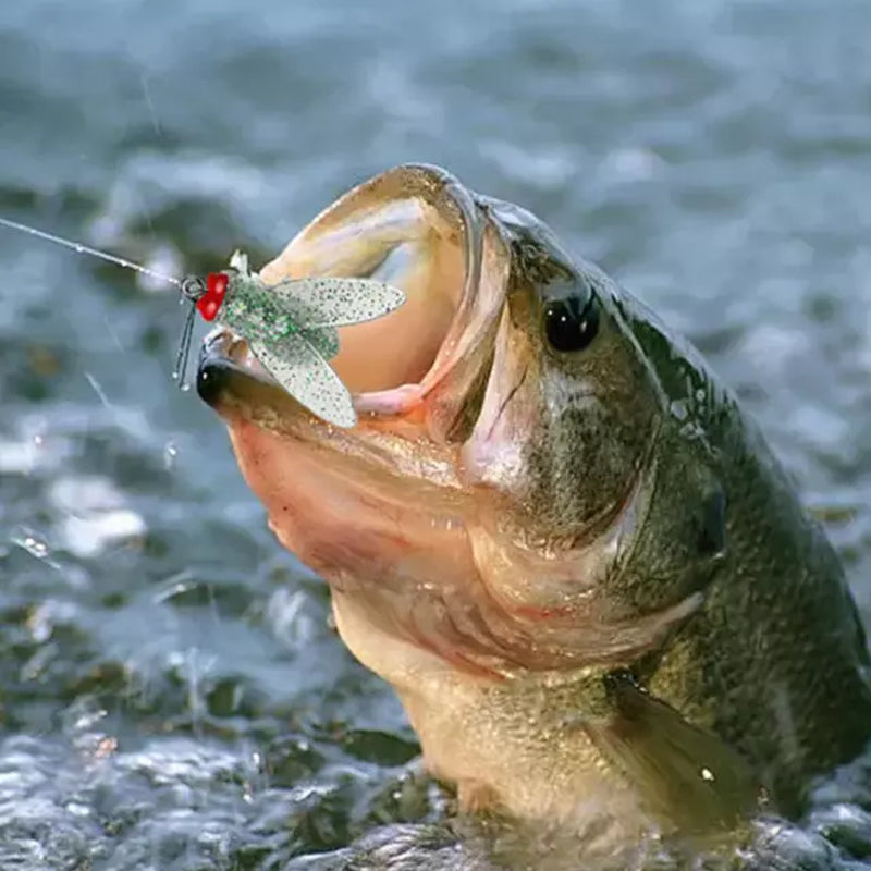 Señuelos de pesca biónicos con forma de mosca e insecto para pescadores, 20 piezas