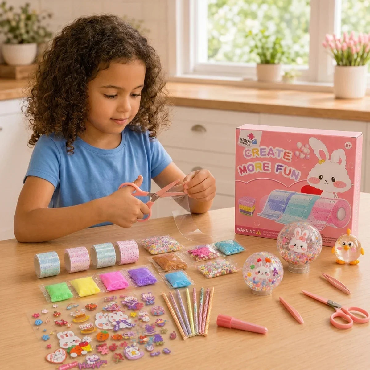 Set creativo de 41 piezas para hacer burbujas de cinta — Tendencia TikTok para niños