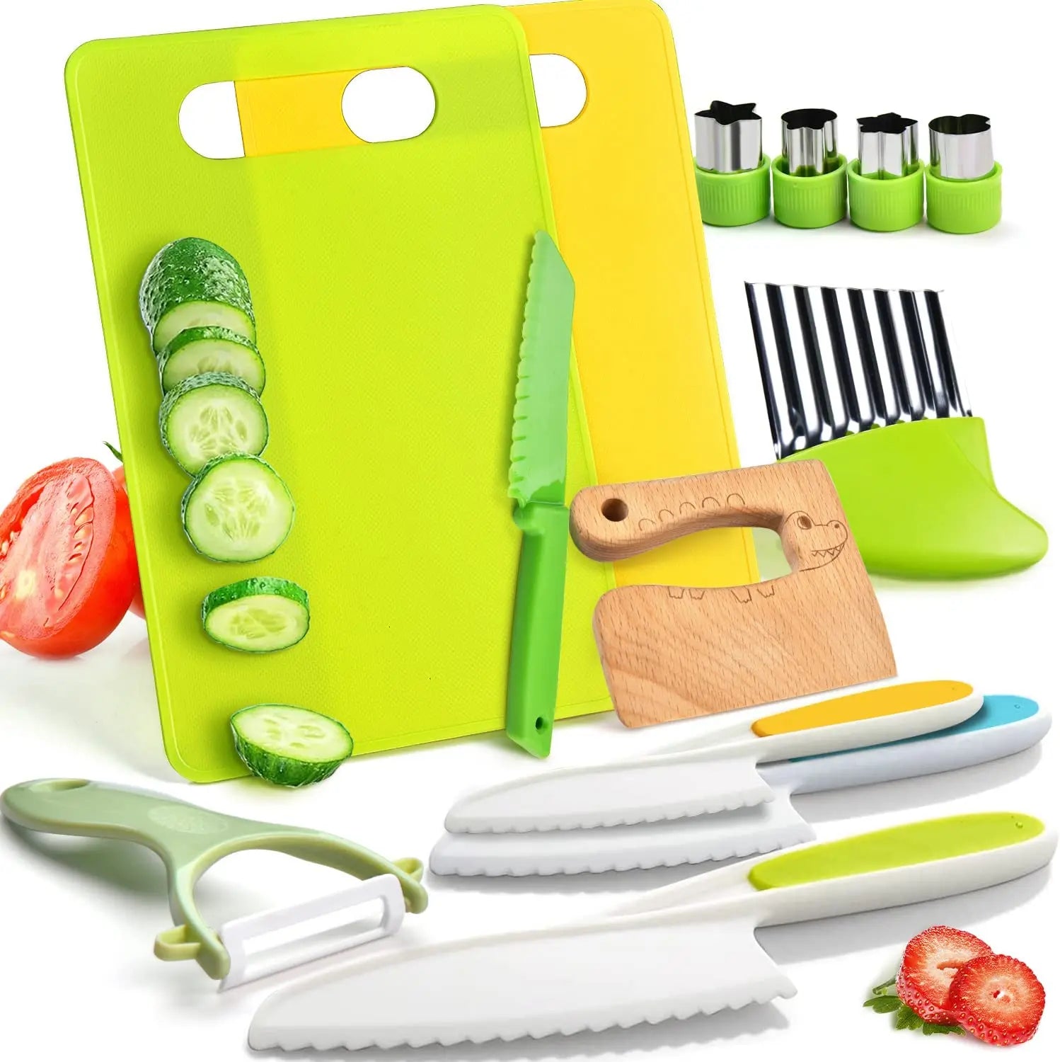 Set de 13 utensilios de cocina Montessori