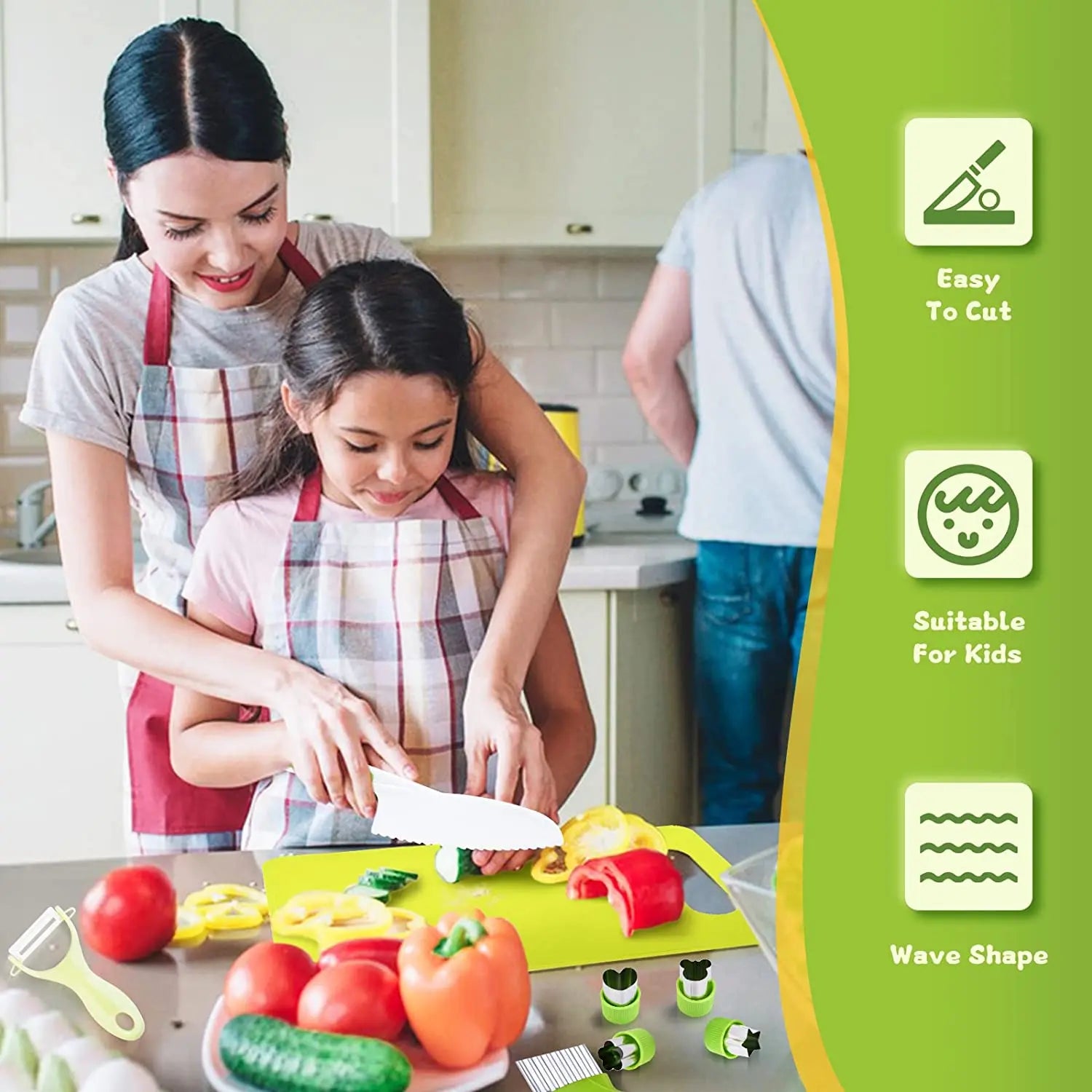 Set de 13 utensilios de cocina Montessori