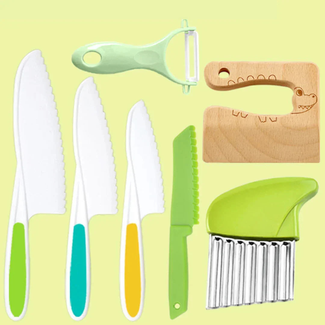 Set de cocina infantil – Utensilios reales para pequeños cocineros