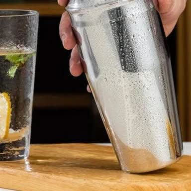 Set de coctelería de acero inoxidable de 10 piezas para preparación casera de cócteles