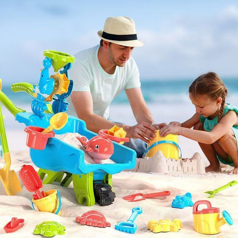 Set de juego de carretilla de playa y arena para exteriores infantil
