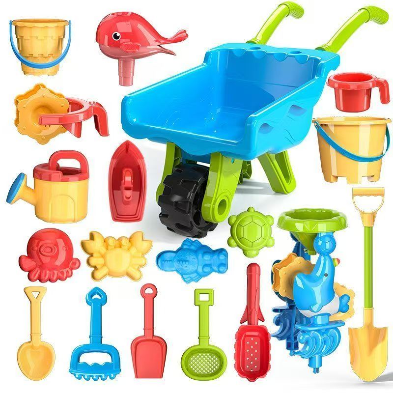 Set de juego de carretilla de playa y arena para exteriores infantil