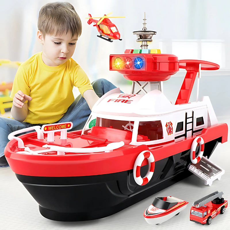 Set de juego infantil de rescate y acción