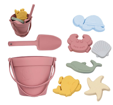Set de juguetes de playa y arena de silicona ecológica