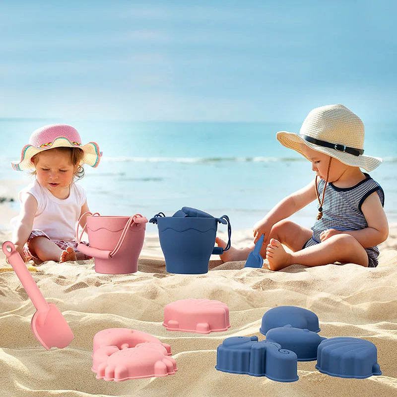 Set de juguetes de playa y arena de silicona ecológica