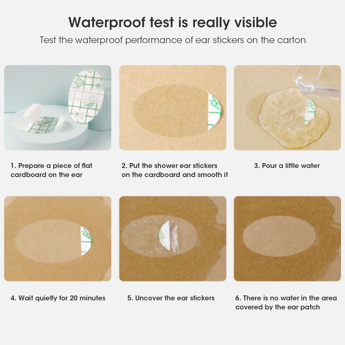 Set de protectores auditivos desechables e impermeables para natación