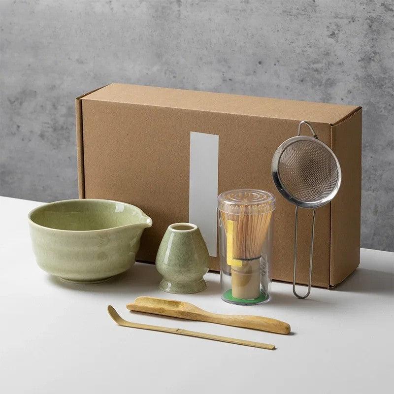 Set de Té Matcha de 6 Piezas para Preparación Auténtica Japonesa
