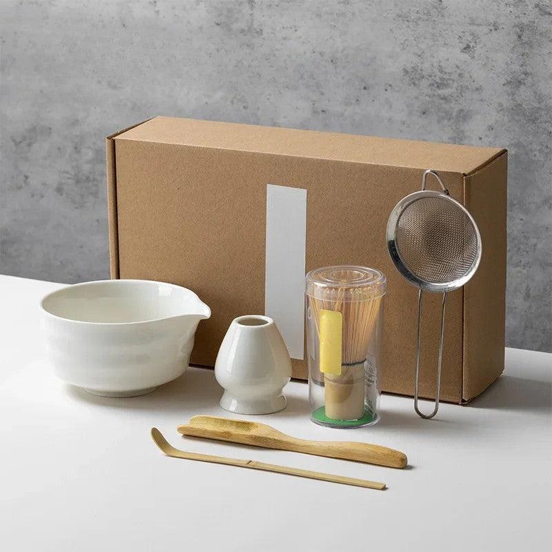 Set de Té Matcha de 6 Piezas para Preparación Auténtica Japonesa