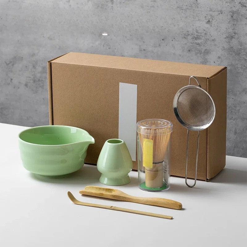 Set de Té Matcha de 6 Piezas para Preparación Auténtica Japonesa