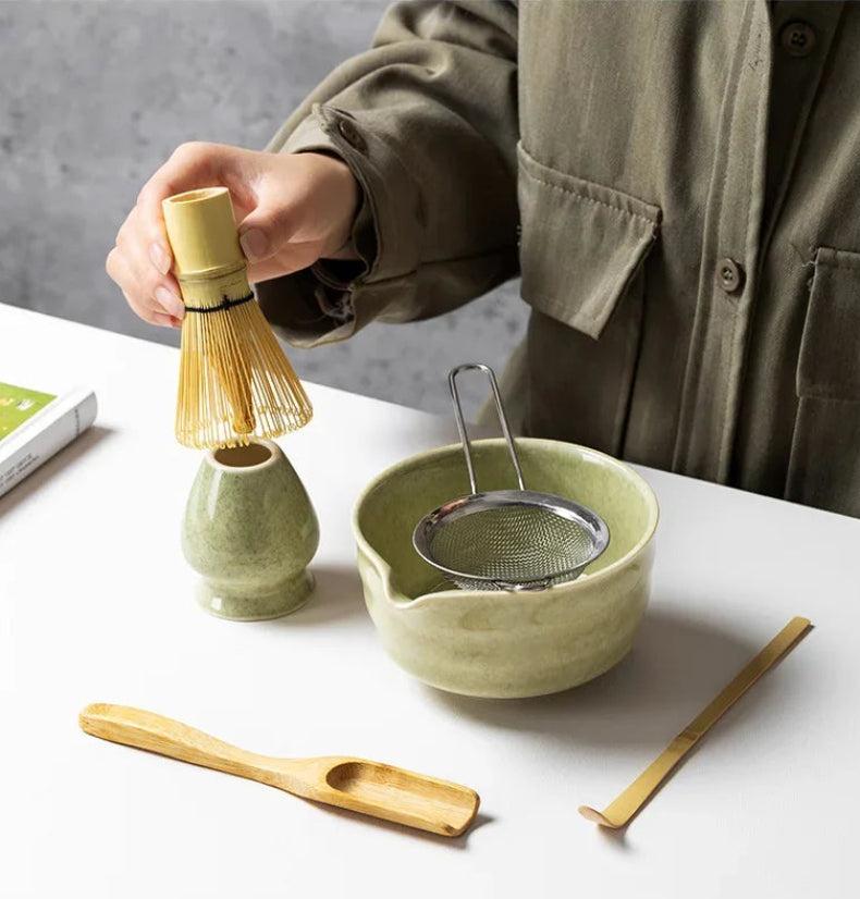 Set de Té Matcha de 6 Piezas para Preparación Auténtica Japonesa