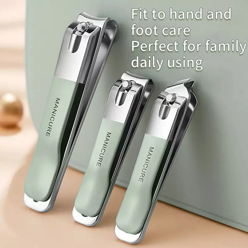 Set Profesional de Manicura y Pedicura de Acero Inoxidable, Portátil y Multifuncional con Estuche de Almacenamiento de Lujo