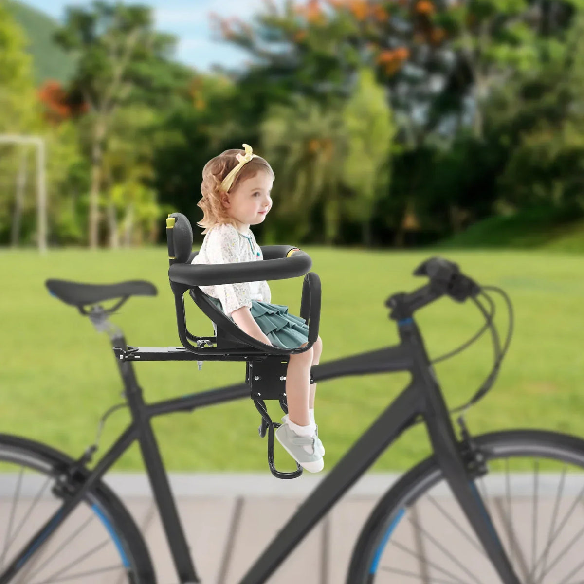Silla de bebé delantera para bicicleta para niños pequeños (8 meses–6 años)