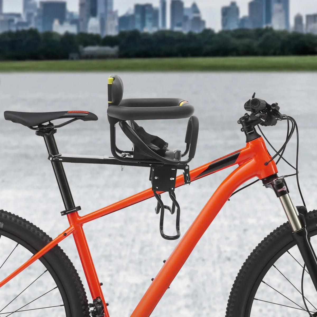 Silla de bebé delantera para bicicleta para niños pequeños (8 meses–6 años)