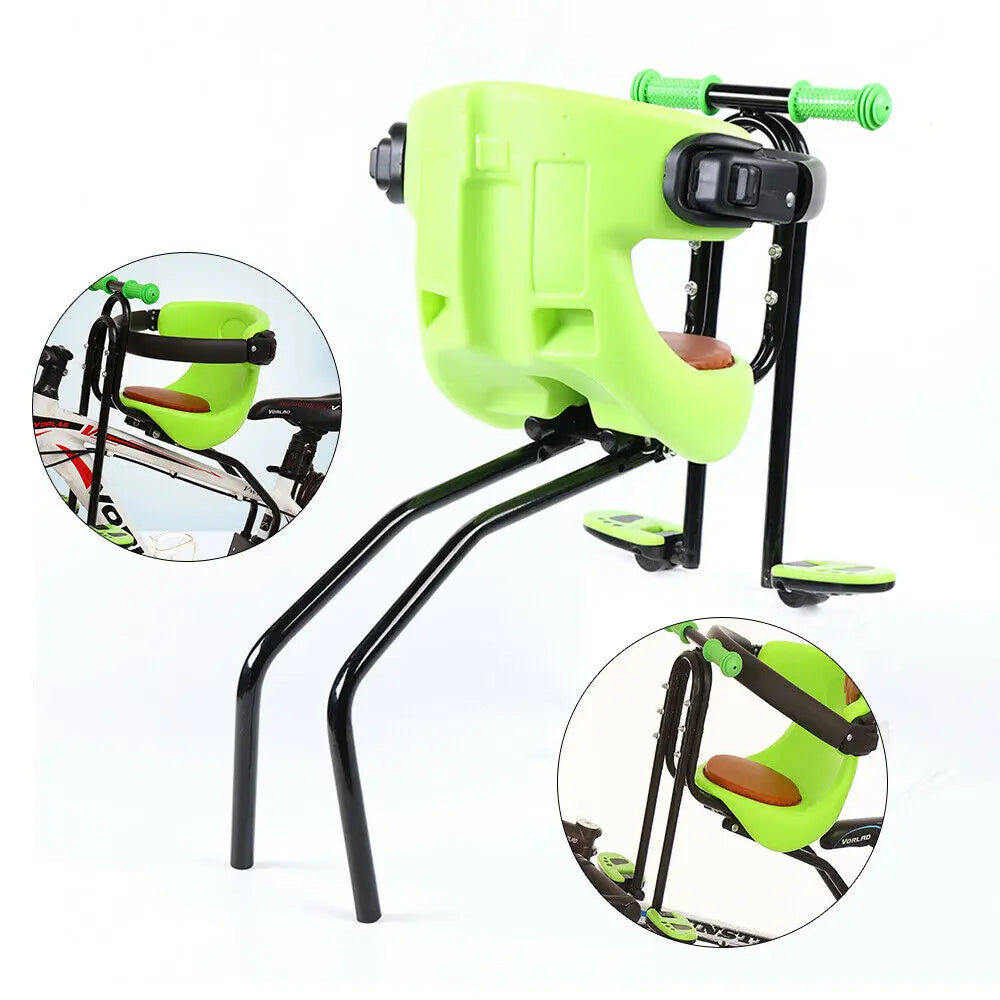 Silla de bicicleta delantera infantil para bicicletas de montaña - De 8 meses a 4 años