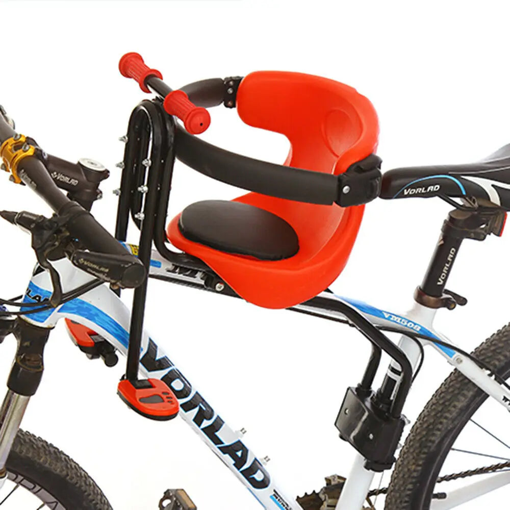Silla de bicicleta delantera infantil para bicicletas de montaña - De 8 meses a 4 años