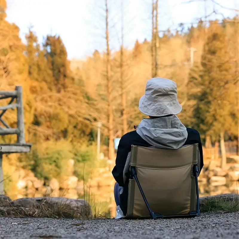 Silla de camping plegable ligera y ergonómica para camping, viajes y actividades al aire libre