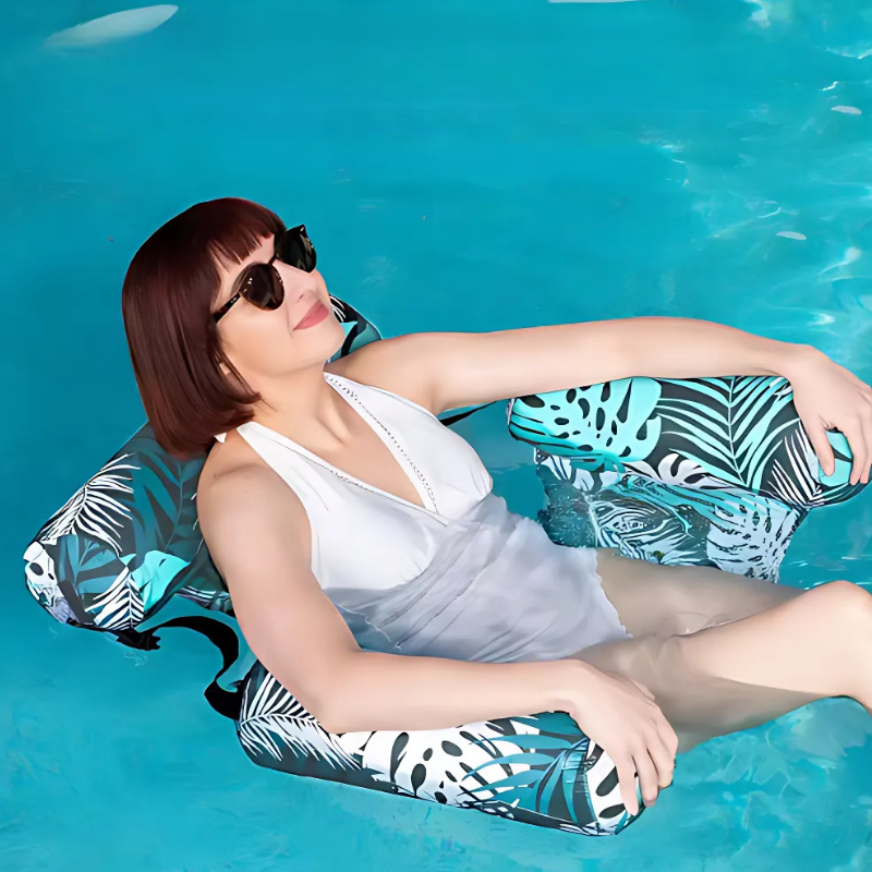 Silla inflable: Silla flotante inflable, duradera y de fácil montaje