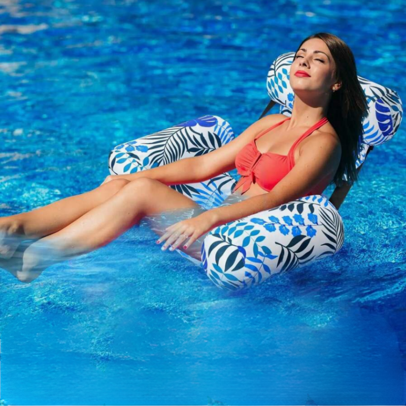 Silla inflable: Silla flotante inflable, duradera y de fácil montaje