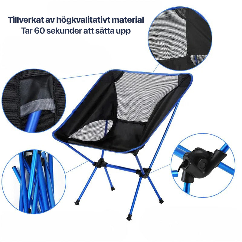 Silla plegable para playa, camping y tiempo libre