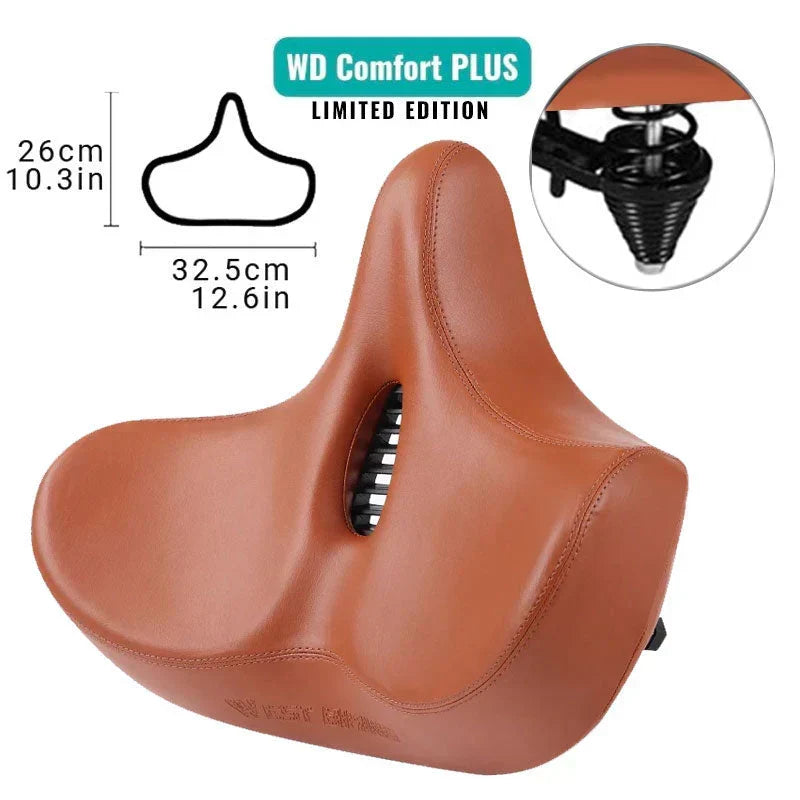 Sillín cómodo para bicicleta | Asiento extraancho