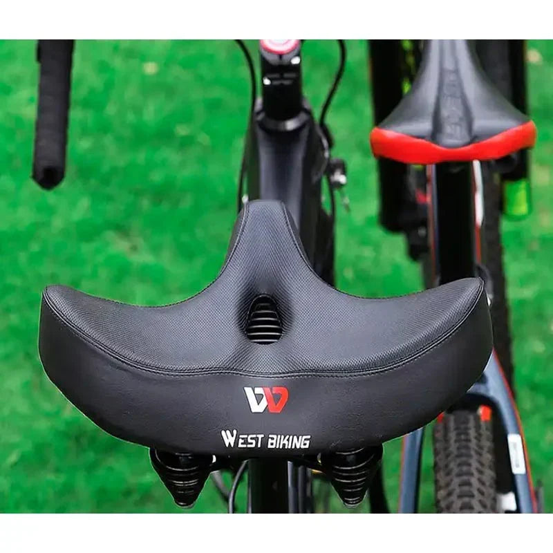 Sillín cómodo para bicicleta | Asiento extraancho