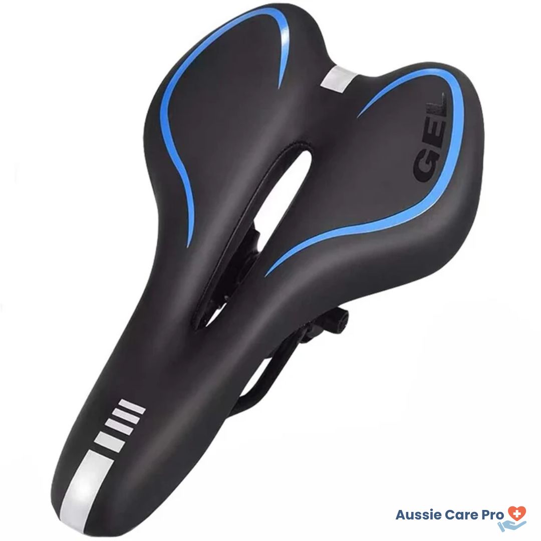Sillín de Bicicleta Cómodo de Gel – Asiento de Gel con Elemento Reflectante