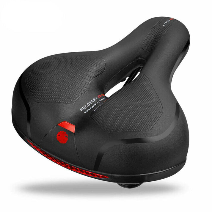 Sillín ergonómico de bicicleta con acolchado de gel y diseño de amortiguación para un ciclismo cómodo
